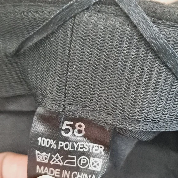 Women's Baker boy black faux leather fabric soft hat cap casual beret new - Picture 15 of 16